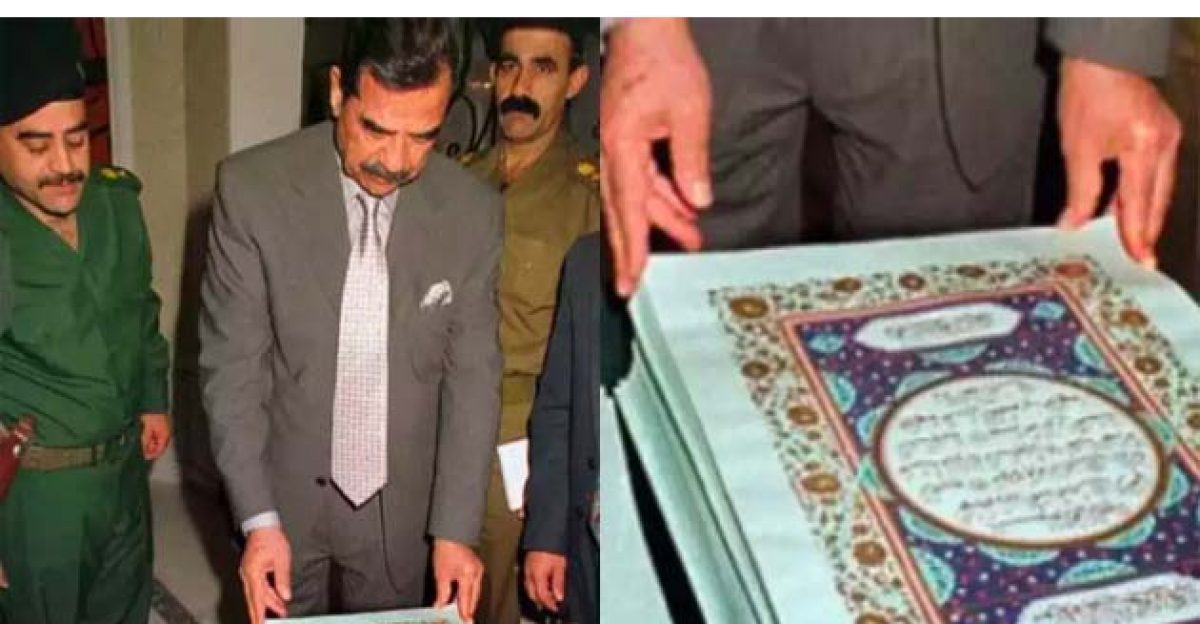 Cuốn huyết kinh Koran gây nhiều tranh cãi của Saddam Hussein