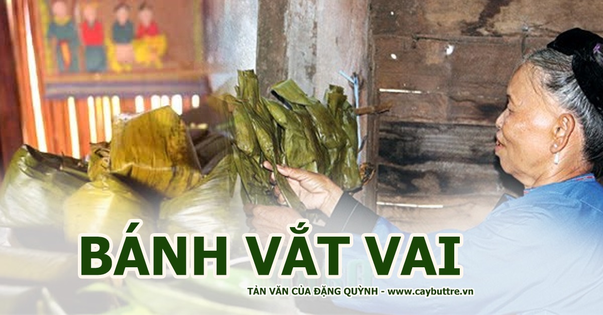 Bánh vắt vai làm bằng mật mía rất ngon, lại để được lâu. Vài ngày sau bánh cứng, bóc ra kẹp que tre nướng than củi,